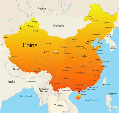 landkarte von china